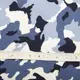 Ткань декоративная хлопковая Премьер Камуфляж V-33 деним