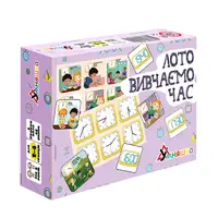 Развивающая настольная игра "Лото изучаем время" 2125-UM 48 фишек