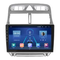 Штатная магнитола 9" Lesko для Peugeot 307 I Рестайлинг 2005-2008 6/128Gb 4G Wi-Fi GPS Top Пежо
