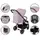 Коляска прогулочная детская розовая для ребенка Kidwell ENZO Pink / Коляски для детей с рождения