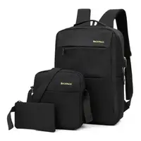 Рюкзак міський Backpack Комплект 3 в 1 місткий рюкзак для ноутбука з сумкою та гаманцем