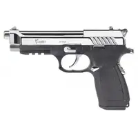 KUZEY F92#2 Shiny Chrome Plating/Black Grips + магазин