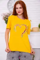 Футболка женская 198R021 цвет Горчичный