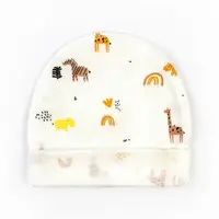 Шапочка для младенцев с подворотом со зверьками Little Africa