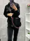 Темная пудра - натуральный замш - три отделения - сумка Lady Bags с двумя съемными ремнями (0267-1)