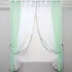 Кухонные шторы (270х170см), на карниз 1-1,5м. Цвет мятный с белым. Код 017к 52-0259