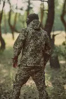Зимова військова куртка Soft Shel (софтшел) піксель