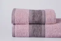 Полотенце махровое FLUFFY розовое 70х130см