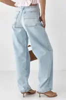 Однотонні джинси Baggy - блакитний колір, 36р.