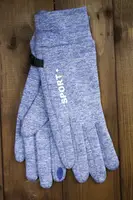 Женские перчатки синие Sport 9-5171-5