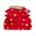Семейный комплект фланель с простыней на резинке SNOWFLAKES CRANBERRY CS6