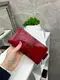 Натуральная кожа Красный - стильный женский кошелек на молнии металл в фирменной коробке 1321