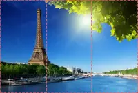 Фотошпалери текстуровані, вінілові Ейфелева вежа, 250х380 см, fo01inV_ar10212