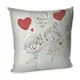 Подушка диванная с бархата Счастье там, где ты! 45x45 см 45BP_18L005
