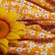Ткань плательная штапель весна оранж