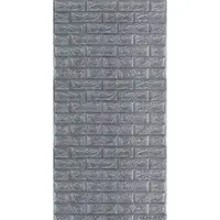 R017-2 Панель стеновая в рулоне 3D 700х3080х2мм Серый Кирпич (D) SW-00002535