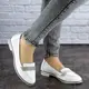Слиперы женские кожаные Fashion Josie 1826 39 размер 24,5 см Белый