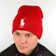 Шапка L18019 красный