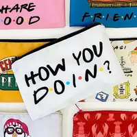 Женская косметичка с принтом на молнии How you doin? 20х12 см