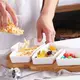 Блюдо керамическое на подставке Елочка 9020 19.8х27.5 см