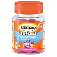 Витамины и минералы Haliborange Calcium &amp; Vitamin D Bones &amp; Teeth, 30 желеек Клубника