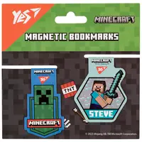 Закладка для книги магнітна YES Minecraft Steve 708103 2 шт