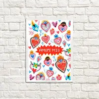 Постер в рамке Аморе міо 30x42 см (WMT3_22L006_WH)