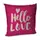Подушка диванная с бархата Hello love 45x45 см (45BP_17L062)