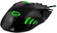 Миша комп'ютерна провідна Esperanza MX401 Hawk Black-Green EGM401KG зелена