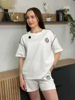 Костюм женский летний из коттона Fashion 188 20569 S белый