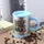 Чашка с вентилятором для размешивания сахара Self Stirring Mug Blue