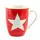 Чашка "Star" красная, большая звезда