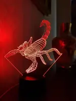 Сменная пластина для 3D светильников "Скорпион" 3DTOYSLAMP