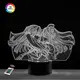 3D ночник "Мицури и Мидзу"(УВЕЛИЧЕННОЕ ИЗОБРАЖЕНИЕ)+ пульт ДУ + сетевой адаптер + батарейки (3ААА)  3DTOYSLAMP