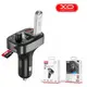 Модулятор FM XO BCC06 автомобильный ФМ трансмиттер с быстрой зарядкой QC3.0 и дисплеем Черный