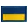 Шеврон на липучке Флаг Украины 3,5х5,3 см вышитый патч нашивка