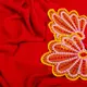 Ткань шифон креп однотонный красный
