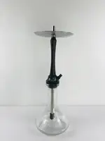 Кальян Стеклянный на 1 трубку стильный с деревянной накладкой Sunrise Hookah Bro -  Brown