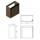 063050W SMALL Тумба 50 з умивальником, білий глянець (1 сорт)