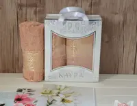 Набір Турецьких Махрових Рушників Kayra Premium Asia Персиковий 50х90см + 70х140см