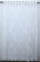 Тюль сітка з тканини жакард. Колір білий. Код 1098т