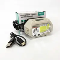 Ліхтар налобний SH-S9-XPE+COB+3SMD(red), ліхтарик налобний з usb зарядкою, ліхтар на голову для бігу
