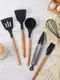 Силиконовый кухонный набор принадлежностей с подставкой Kitchen Set 12 предметов Black