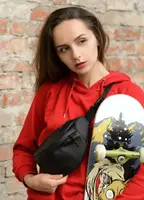 Жіноча сумка на пояс бананка ТОП продажу Лідер продажу Нова колекція чорний