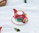 Чайный набор новогодний заварник и чашка с блюдцем Christmas 9527 3 предмета