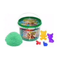 Кинетический песок Strateg Magic Sand светящийся мятный в ведре 500 г (371-8)