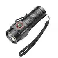 Фонарь PLD W5182-3XHP360, Ручной фонарик led, Водонепроницаемый фонарь, Карманный фонарь с usb зарядкой