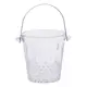 Ведерко для льда стеклянное 1 л с металлическими щипцами HP-19-21GLASS