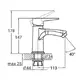 Смеситель HK Ø35 для раковины литой на гайке AQUATICA HK-1A130C (9732000)