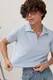 Однотонне в'язане поло - блакитний цвет, ONE SIZE